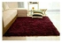 Generic Plain Fluffy Carpets- Maroon