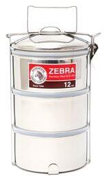 Zebra Stainless Steel Food Carrier 12cmx3 Tier 150223