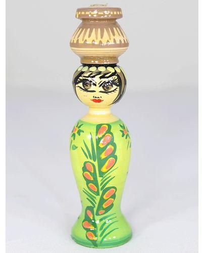AM Trading Wooden Colorful doll For Home Decoration - Multicolor