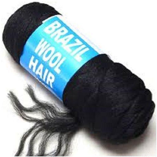 Brazil 2pcsFashion Hair Wool- Black