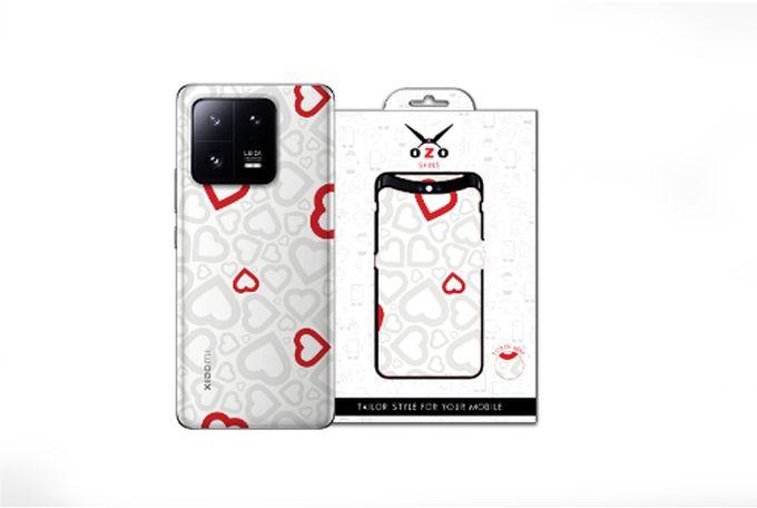 OZO Skins Ozo Ray skins Transparent Bright Love Heart (SV517BLH) (Not For Black Phone) For xiaomi 13 t pro