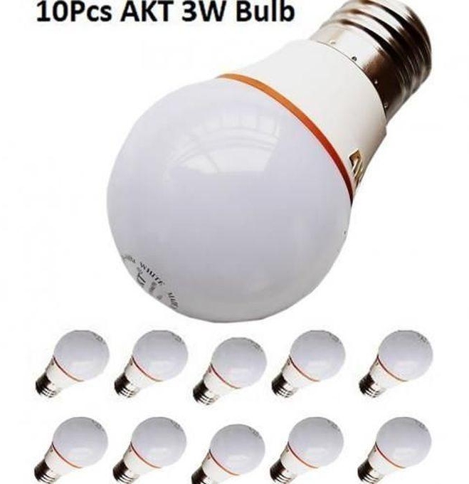 AKT 10Pcs AKT 3W LED Light Bulb - 90% Energy Saving Bulb