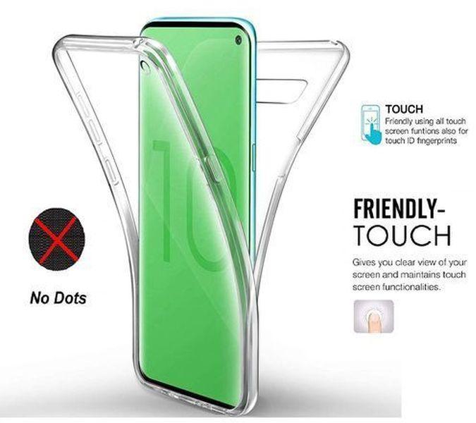 Samsung Galaxy S10 360 Degree Soft Silicone Full Body Protection Transparent Front & Back Case