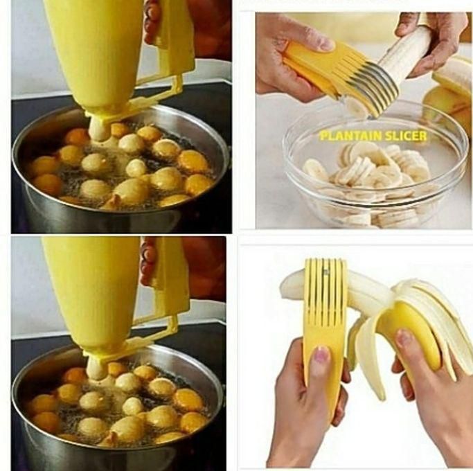 Puff Puff Dispenser And Plantain Slicer