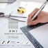 6 In 1 Multitool Pen With Ruler Tech Tool Pen Level Gauge Screwdriver Pen Ballpoint
