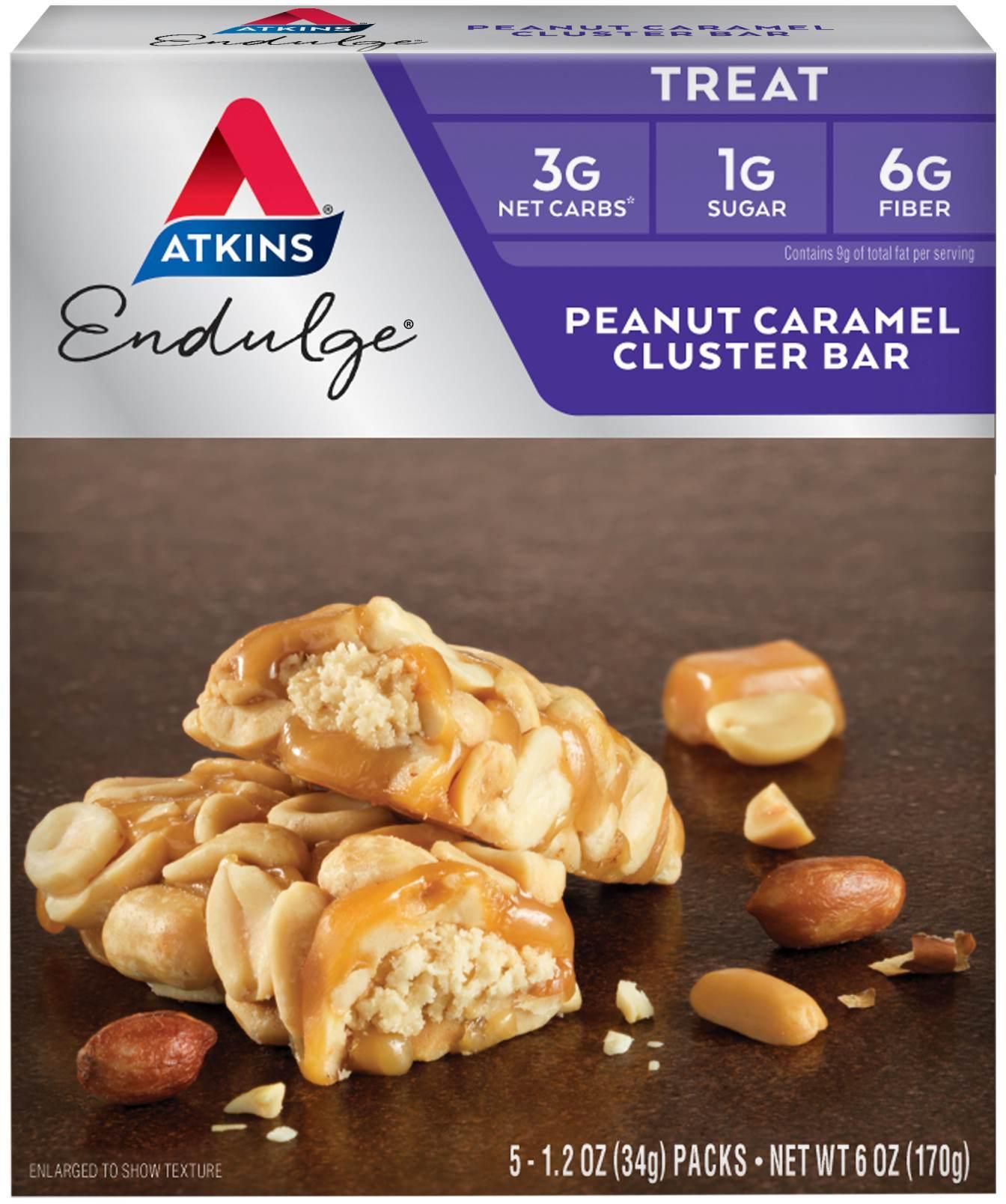 Atkins Endulge Treat Peanut Caramel Cluster Bar 34g