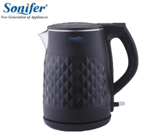 Sonifer 1.8l 304 Stainless Steel Jug Kettle Quick Heating Electric Pot Sf-2025-black