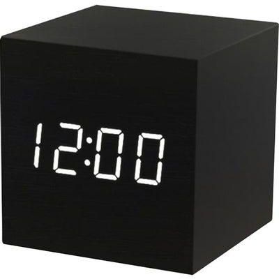 LED Digital Alarm Clock Black 9x8x8cm