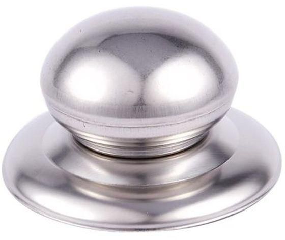 Home 58mm Diameter Silver Tone Metal Base Pot Lid Knob