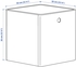 KUGGIS Storage box with lid - white 32x32x32 cm