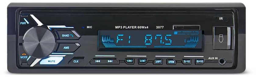 MP3 Player Bluetooth Auto Multimedia System FM Radio 3077 (Black)
