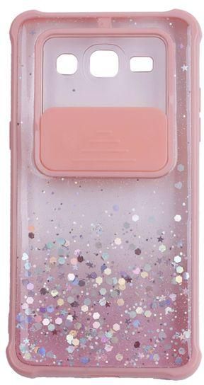 SAMSUNG GALAXY GRAND PRIME / J2 PRIME / G530 - Camera Slider Clear Back Cover With Sequin