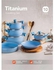 Grandi Titanium Cookware Set of 10PCS, Baby Blue - GT05