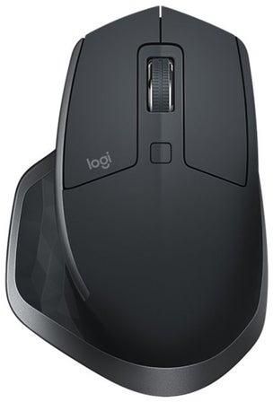 Logitech MX Master 2S Bluetooth Wireless Mouse with Flow Cross-Computer Control and File Sharing for PC and Mac Dark Grey