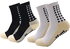 ELECDON 2 Pcs Unisex Non Slip Sport Soccer Socks, Breathable Comfortable Athletic Football Basketball Hockey Sports Grip Socks with Rubber Dots for Men and Women