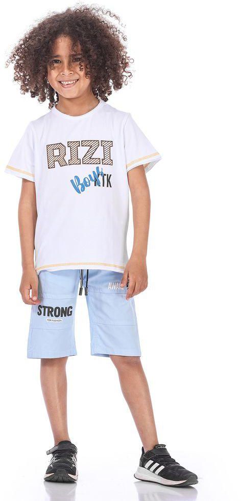 Ktk Casual White T-Shirt With Print For Boys