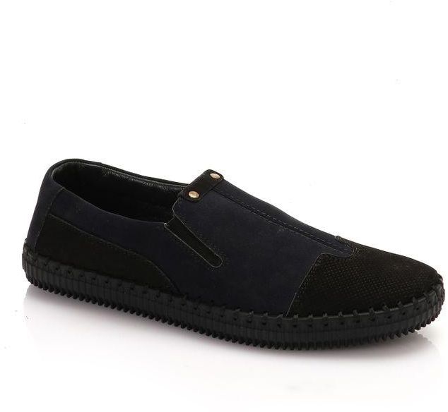 Levent Genuine Leather Casual Shoes For Men - Navy