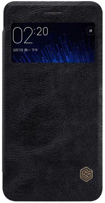 Leather Qin Flip Cover For Xiaomi Mi 5 Black