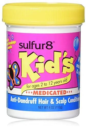 Sulfur8 Kid's Medicated Anti-Dandruff Hair and Scalp Conditioner, 4 Ounce