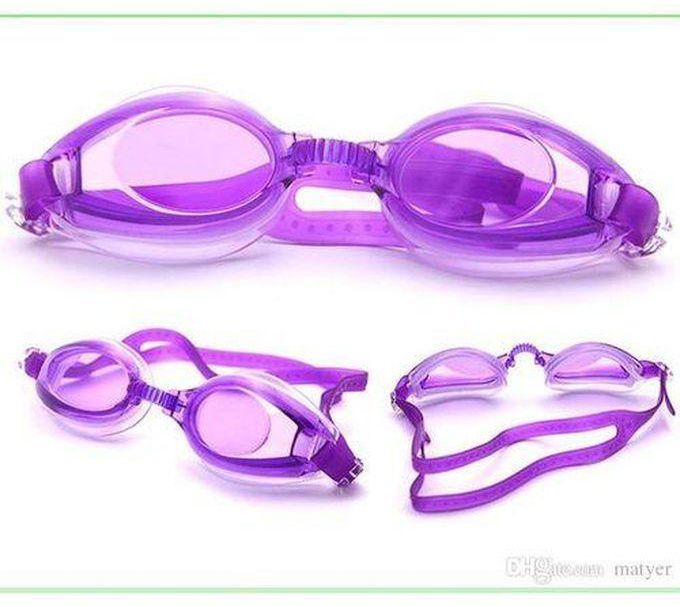 Kids Swimming Goggles Adjustable Free Size - Purple