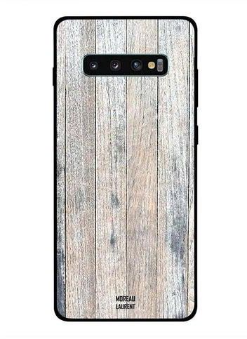 Protective Case Cover For Samsung Galaxy S10 Plus White/Beige/Grey