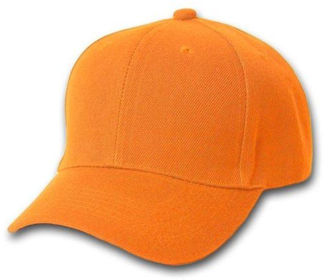 Plain Face Cap - Orange