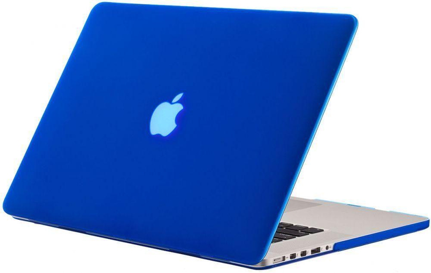 Frosted Matte Rubberized Hard Shell Case Cover For Apple MacBook Pro 15 15.4 Inch Blue