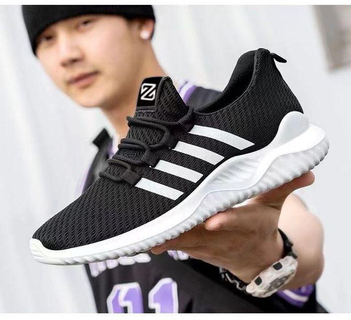Trendy Casual Black Young Men Sneakers - Black Sneakers For Boys