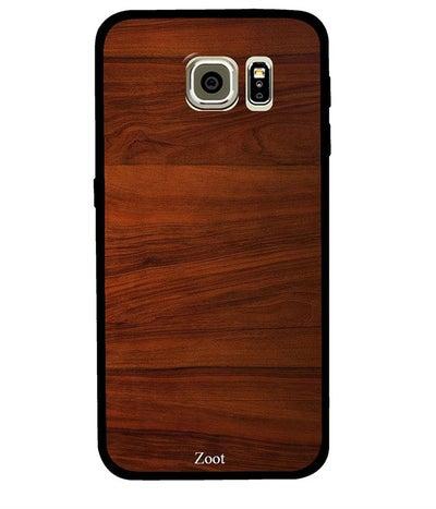 Protective Case Cover For Samsung Galaxy S6 Natural Wooden Pattern