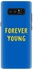 غطاء حماية من سلسلة سناب كلاسيك بطبعة عبارة "Forever Young" لهاتف سامسونج جالاكسي نوت 8 أزرق/أصفر