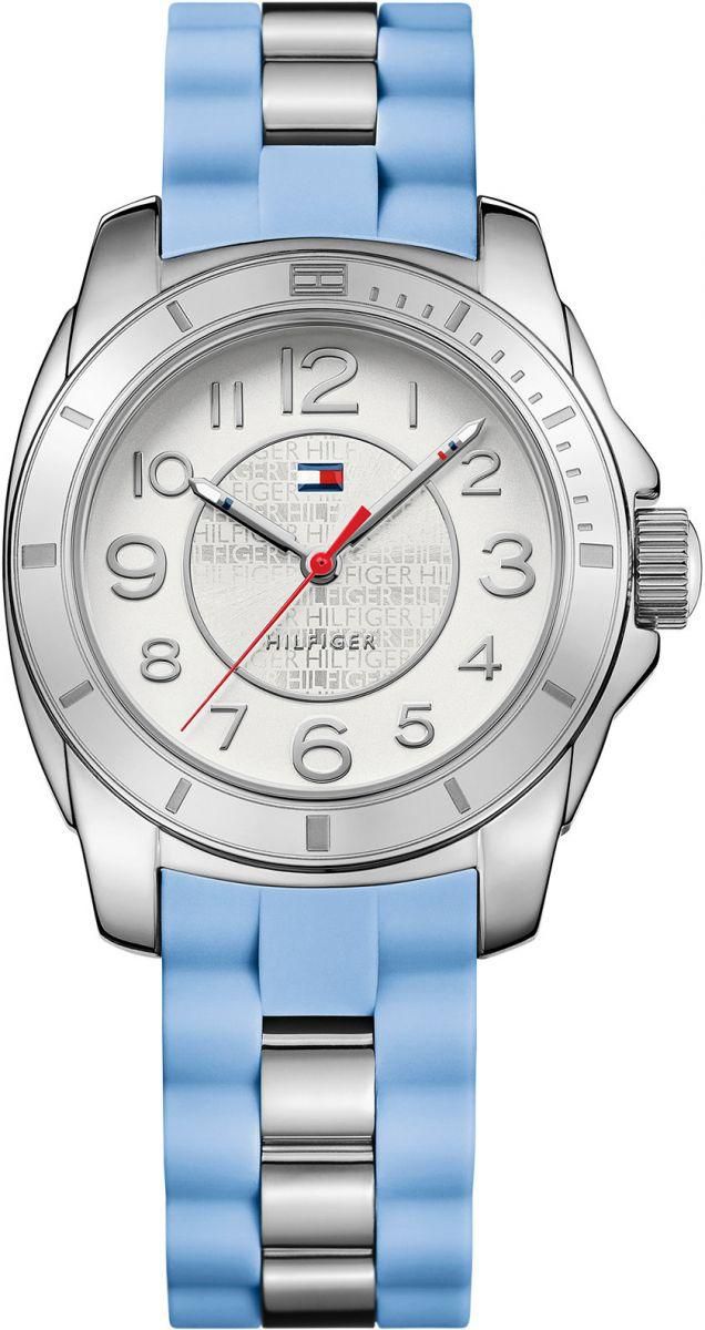 Tommy Hilfiger K2 Women's White Dial Stainless Steel & Silicone Band Watch - 1781563