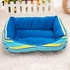 Bluelans Puppy Dog Cat House Thick Cotton Pet Bed S (Blue)