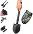 Fantastic Flower Military Folding Shovel Survival Spade Camping Outdoor Tool Multi-function-Army Green