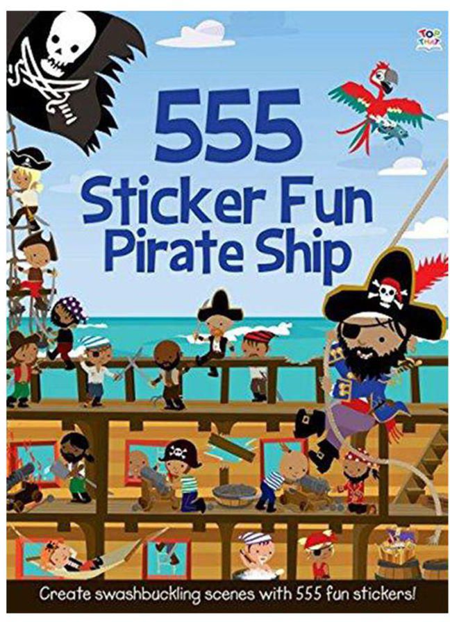 555 Sticker Fun Pirate Ship - Paperback