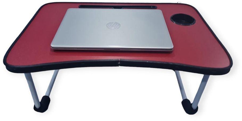 Portable Multi Use Folding Laptop Table - 60*40 Cm - Red