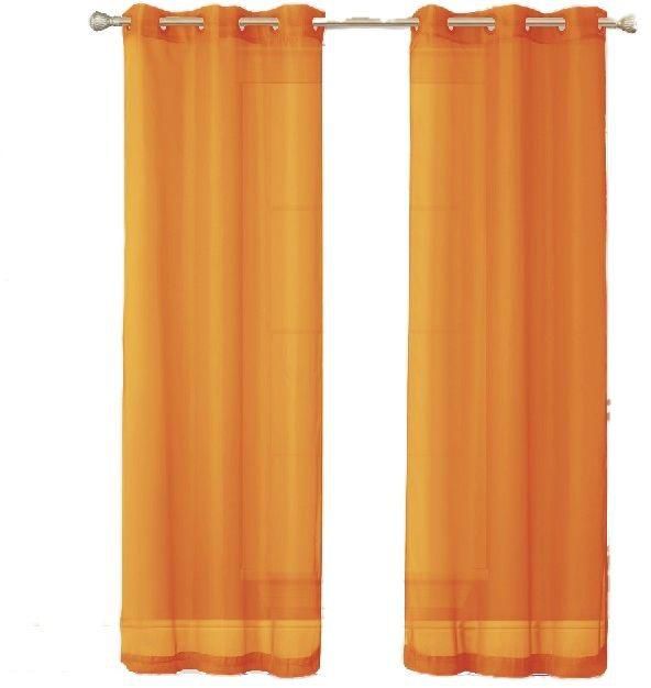 Orange Curtain AC-72 Voile 1.5m W×2.5m H