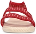 Fashion Trendy Open Toe Rocker Bottom Women Platform Sandals (Red)