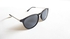 Sunglasses matte black frame with silver metal arm Item No 610 - 2