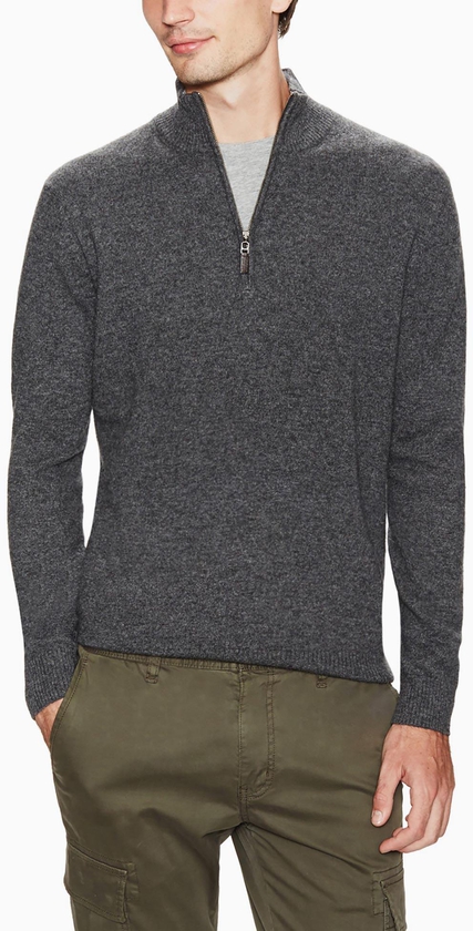 dartmoor - 100% Cashmere Half Zip Sweater
