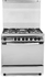 White Point WPGC9060XFSA Stainless Steel Oven Cooker Full Safety 60*90 cm 5 Burners With Fan, Grill And Mirror Oven Door - Black Silver