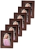 Art Brown Photo Frame, Modern 6 Pieces, Size 10X15, Stand