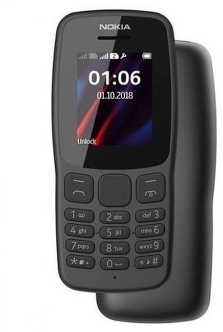 Nokia 106 (2018) - موبايل 1.8 بوصة ثنائي الشريحة - رمادي