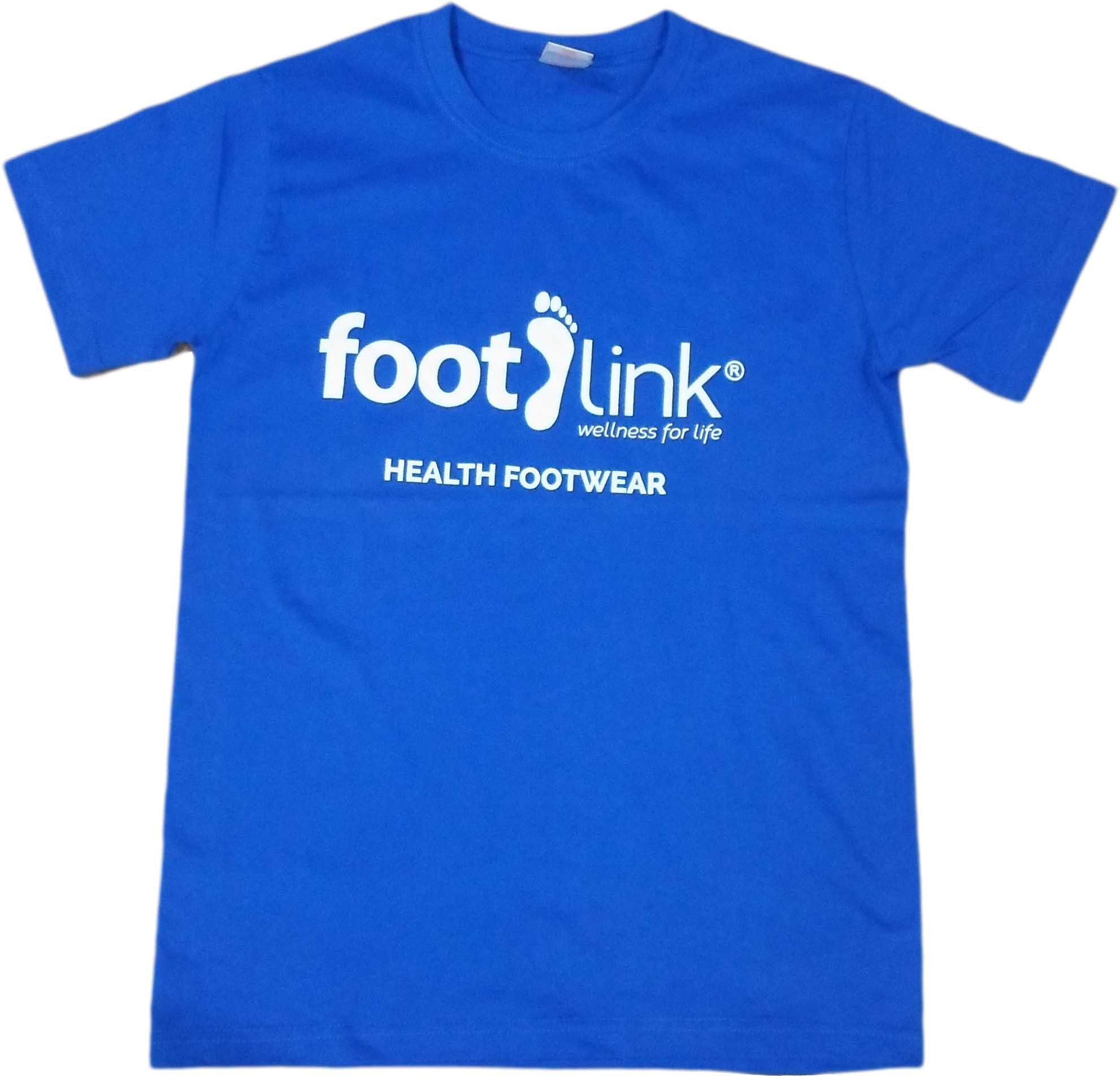 Footlinkonline AT001B Men T-Shirt - 6 Sizes (Blue)