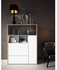 Shoe Cabinet, White & wood - HG70