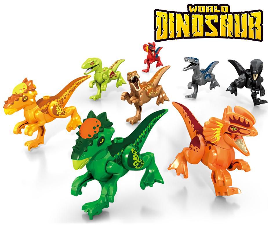[8 IN 1] Sembo Block Mini Dinosaur World Series Figure Building Block Brick Set 