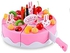 Generic Skeido Plastic Kitchen Cutting Toy Birthday Cake Pretend Play Food Toy Set For Kids