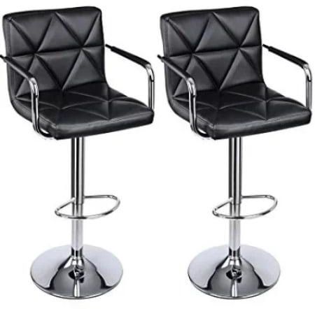 Adjustable Bar Stools With Arm And Back, Bar Stool Chairs With Backs And Arms