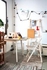 IKEA PS 2012 طاولة مع جناح ينطوي, خيزران/أبيض, ‎74/106/138x80 سم‏ - IKEA