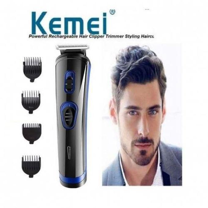 Kemei KM-1505 ماكينة قص الشعر القابلة لإعادة الشحن - اسود