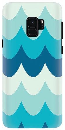 Slim Snap Matte Finish Case Cover For Samsung Galaxy S9 Wavy Waves